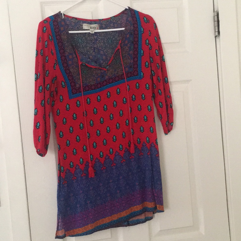 Boho shirt dress
